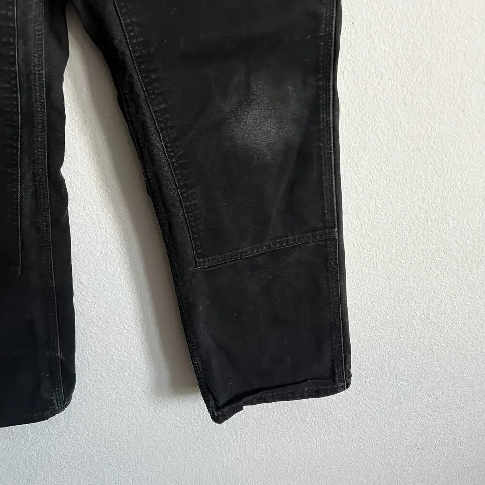 Carhartt B01 BLK black double knee work wear carpenter pants